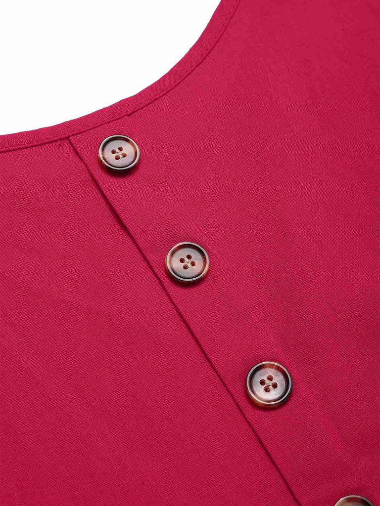 2PCS 1940s Solid Ruffle Top | 1940s | vintage blouse, retro top