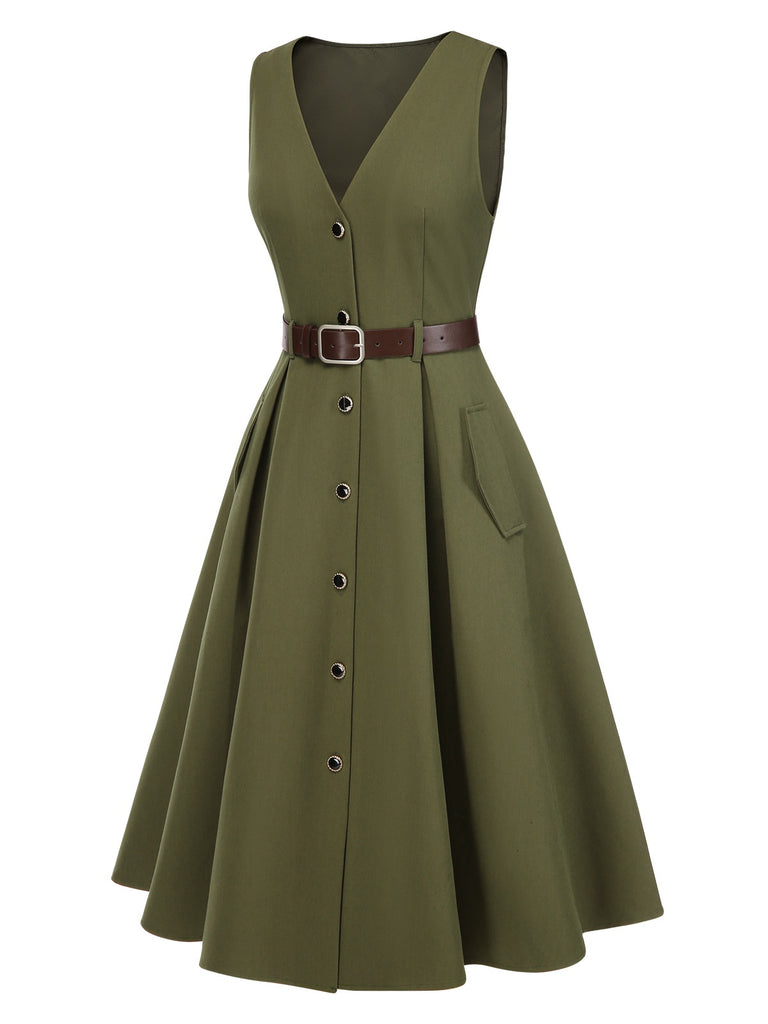 green 50s dress A-Line Emerald Green Glitter Cocktail Party Dress main image 1