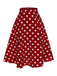 This 2PCS 1950s Solid Blouse & Polka Dot Skirt brings 1950s soul to her everyday