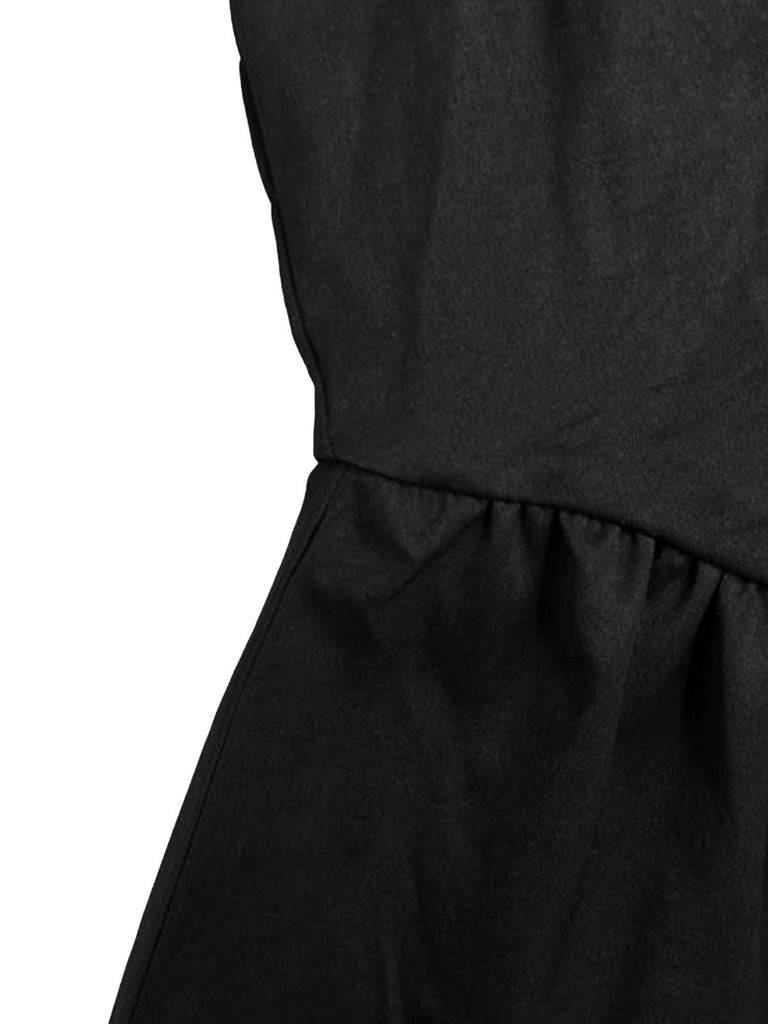 2PCS 1950s Spaghetti Strap Smocked Midi Dress & Cropped Shirt, vintage dress, retro fashion, rockabilly, pin-up fashion - perfect for women who love vintage and retro fashion