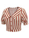 2PCS 1950s Striped Blouse & Pleated Skirt — vintage elegance for the modern woman