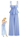 Light Blue 1950s Vintage Retro Pants