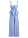 Light Blue 1950s Vintage Retro Pants 4
