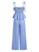 Light Blue 1950s Vintage Retro Pants 5