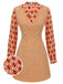 2PCS 1960s Orange Blouse & Tweed Mini Dress: timeless style reimagined