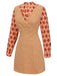 2PCS 1960s Orange Blouse & Tweed Mini Dress — vintage elegance for the modern woman