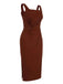 2PCS 1960s Solid Bodycon Dress & Floral Outwear — vintage elegance for the modern woman