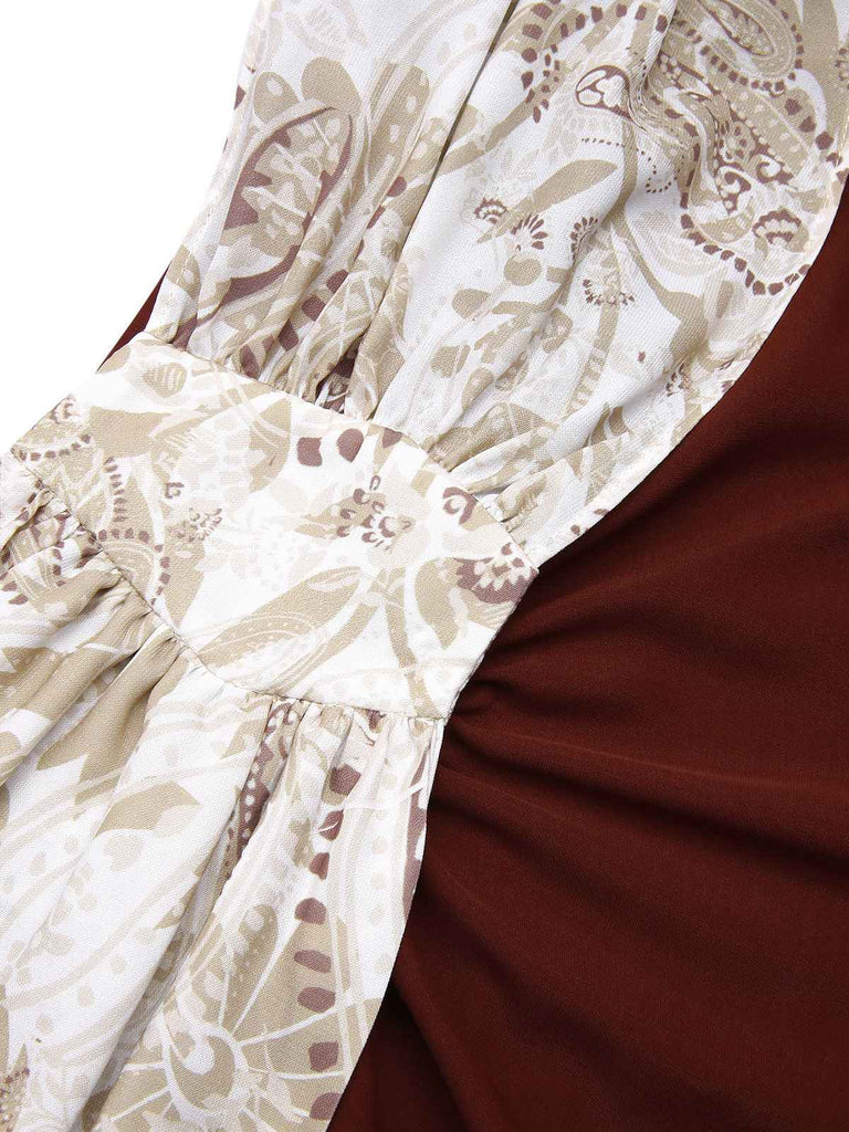2PCS 1960s Solid Bodycon Dress & Floral Outwear — vintage elegance for the modern woman