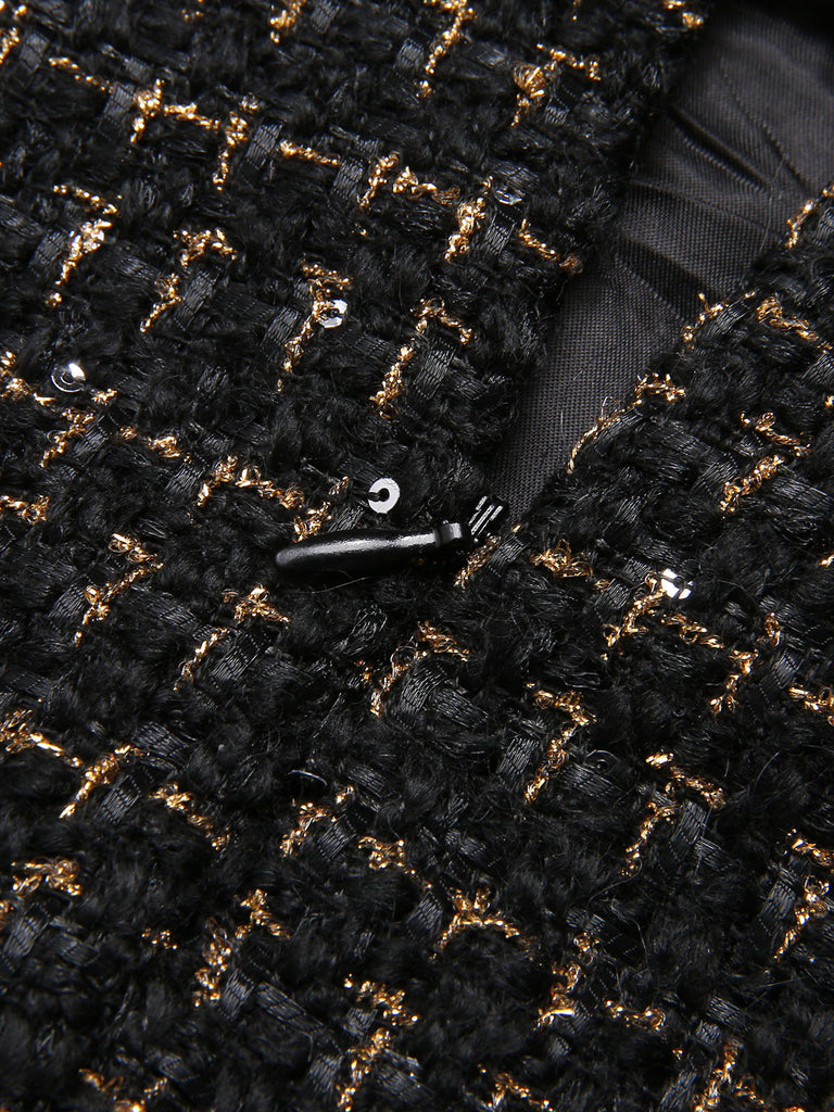 2PCS 1960s Tweed Cropped Coat & A-Line Skirt: 1960s tailoring for the woman who leads