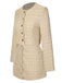 This 2PCS 1960s Tweed Cropped Coat & A-Line Skirt is her armor of 1960s elegance