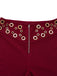 2PCS 1970s Strapless Metal Buckle Punk Top & Pants - vintage fashion, retro style