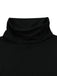 2PCS Black 1930s Turtleneck Top & Floral Skirt - vintage skirt, retro style, classic black