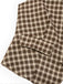 2PCS Brown 1960s Gingham Plaid Pleated Vest & Skirt - vintage skirt, retro style