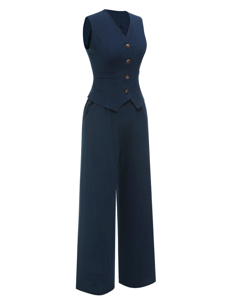2PCS 1960s Solid Sleeveless Blazer | 1960s | vintage fashion, retro style