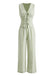 Green 1930s Vintage V Neck Two Piece Set 3