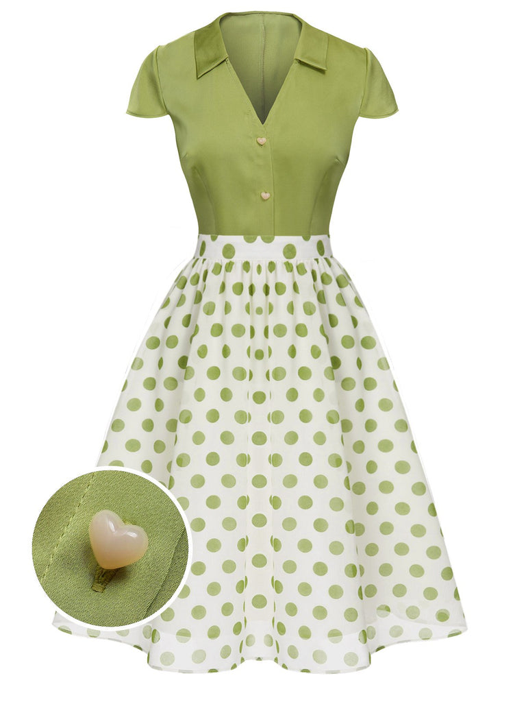 green polka dot dress shirt Women's Lamora Green Polka Dot Shirt Dress With Waist Tie