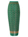 2PCS Green 1940s Flowers One-Piece Swimsuit & Cover-Up — 1940s poolside glamour meets sun-drenched confidence