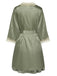 2PCS Green 1950s Guipure Lace Nightgown & Robe - vintage nightgown, retro sleepwear