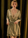 2PCS Green 1950s Guipure Lace Nightgown & Robe - vintage nightgown, retro sleepwear