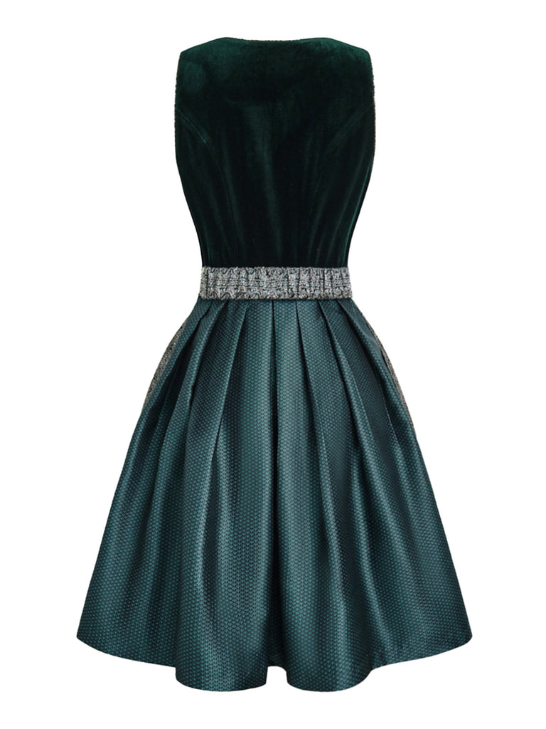Green 1950s Vintage Retro Dress 3