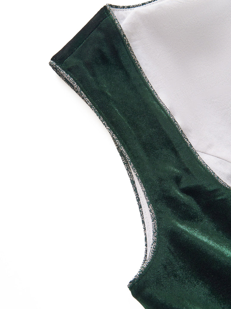 Green 1950s Vintage Retro Dress 7