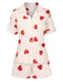 2PCS Heart Short-Sleeved Shirt Shorts Pajamas, vintage pajamas, retro nightwear - perfect for women who love vintage and retro fashion