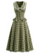 [Pre-Sale] Lake Green 1940s Plaid Vintage Classic Skirt 2