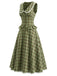 [Pre-Sale] Lake Green 1940s Plaid Vintage Classic Skirt 3