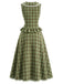 [Pre-Sale] Lake Green 1940s Plaid Vintage Classic Skirt 4