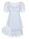 2PCS Light Blue 1940s Knot Lace Sleepwear, vintage fashion, retro style - perfect for women who love vintage and retro fashion
