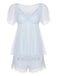 2PCS Light Blue 1940s Knot Lace Sleepwear, vintage fashion, retro style - perfect for women who love vintage and retro fashion