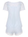 2PCS Light Blue 1940s Knot Lace Sleepwear, vintage fashion, retro style - perfect for women who love vintage and retro fashion