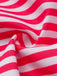 2PCS Pink 1940s Striped Strapless One-Piece Swimsuit & Cover-Up - vintage swimsuit, pin-up swimwear for vintage lovers