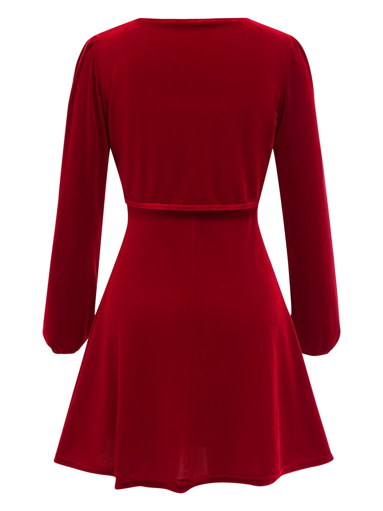 2PCS 1950s Velvet Straps Dress | 1950s | vintage dress, retro fashion
