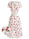 Red 1960s Print 2PCS