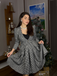 2PCS Retro Plaid Blazer & Panel Skirt - vintage skirt, retro style