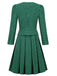2PCS Retro Plaid Blazer & Panel Skirt: 1950s tailoring for the woman who leads