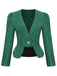 This 2PCS Retro Plaid Blazer & Panel Skirt is her armor of 1950s elegance