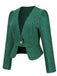 2PCS Retro Plaid Blazer & Panel Skirt — 1950s sophistication that wraps her in quiet power