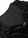 Black 1960s Gothic Flocked Dress
