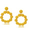 Bohemian Raffia Hoop Statement Earrings