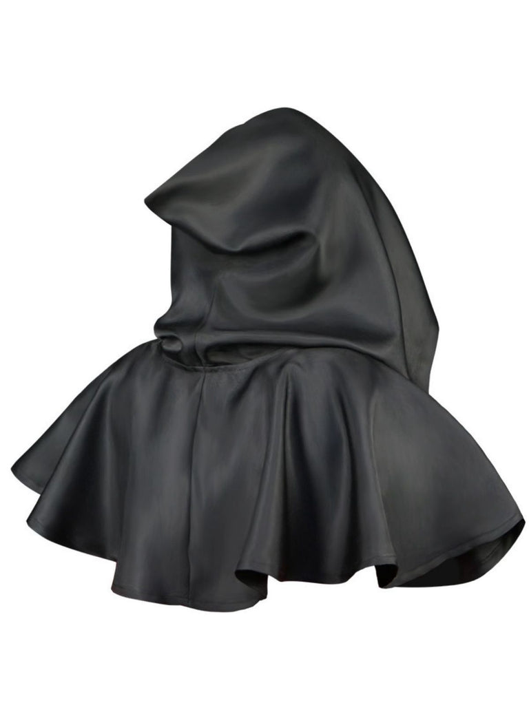 Vintage Solid Halloween Hooded Grim Reaper Cloak