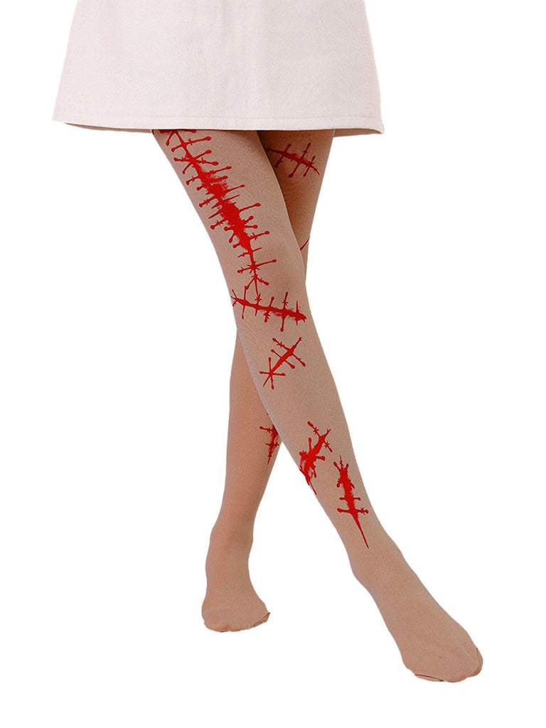 Halloween Blood Drop Vintage Pantyhose