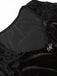 Black 1960s Gothic Flocked Dress