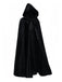 Halloween Solid Tie Hooded Cape Cloak