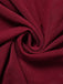Wine Red 1970s Sheer Mesh Ruffle Maxi Dress