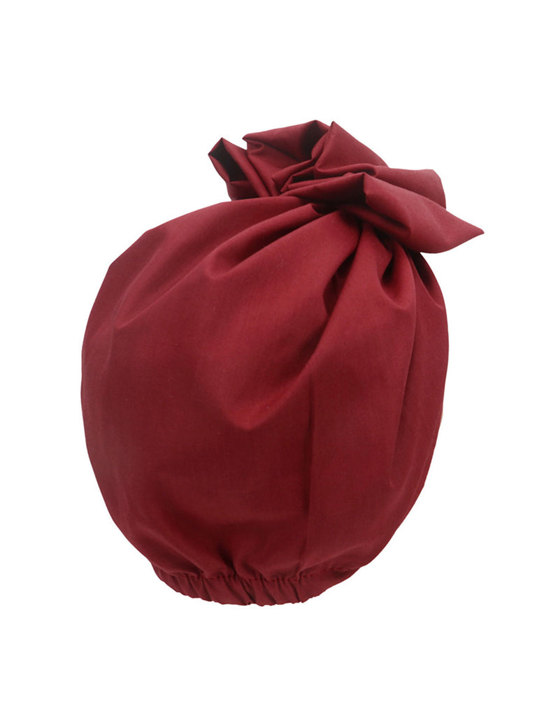 Vintage Flower Bow Pullover Hat