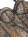 1980s Leopard Print Spaghetti Strap Herringbone Corset