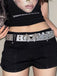 Vintage Heart Wings Grommet Buckle Punk Belt