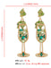 Champagne Glass Pearl Gem Earrings